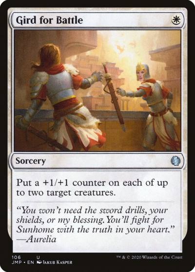 Gird for Battle JMP-106 Jumpstart Magic card