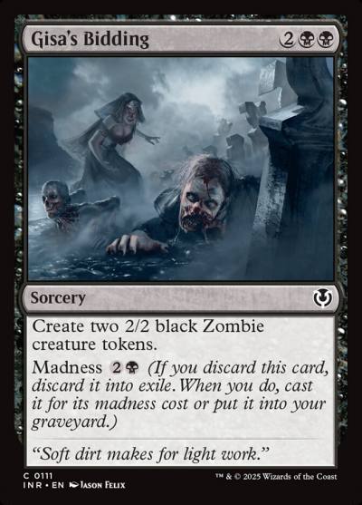 Gisa's Bidding INR-111 Innistrad Remastered Magic card