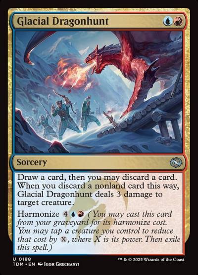 Glacial Dragonhunt TDM-188 Tarkir: Dragonstorm Magic card