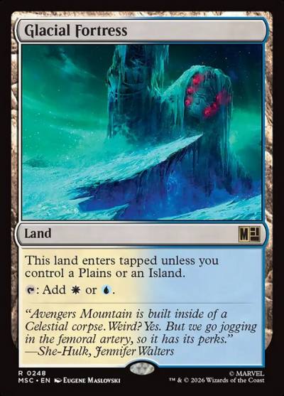 Glacial Fortress MSC-248 Marvel Super Heroes Commander Magic card
