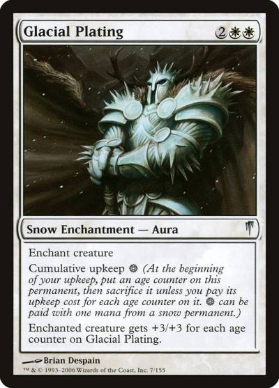 Glacial Plating CSP-7 Coldsnap Magic card