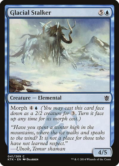 Glacial Stalker 41 Khans of Tarkir Magic card