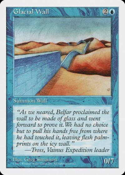 Glacial Wall 5ED-91 Fifth Edition Magic card