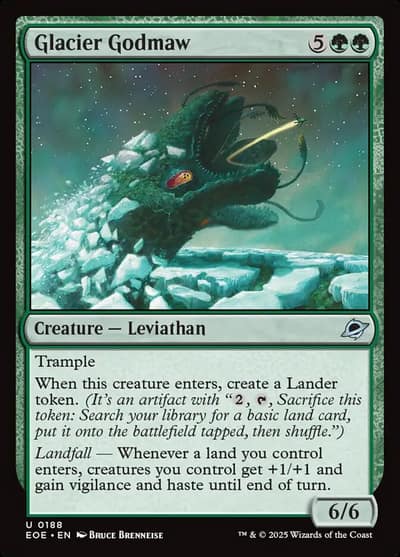 Glacier Godmaw 188 Edge of Eternities Magic card