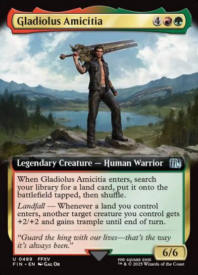 Gladiolus Amicitia FIN-489 Final Fantasy Magic card