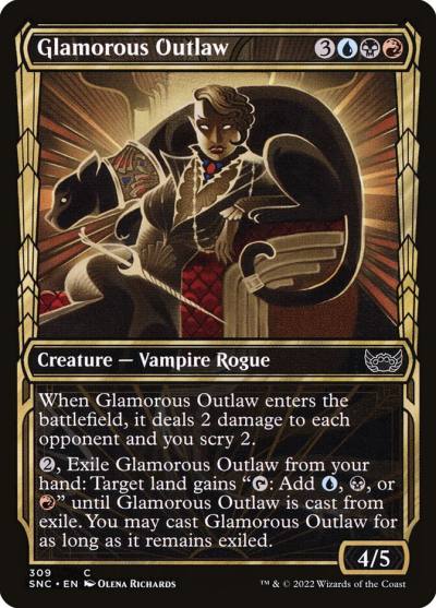 Glamorous Outlaw SNC-309 Streets of New Capenna Magic card