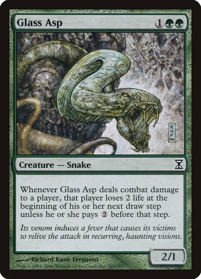 Glass Asp 197 Time Spiral Magic card