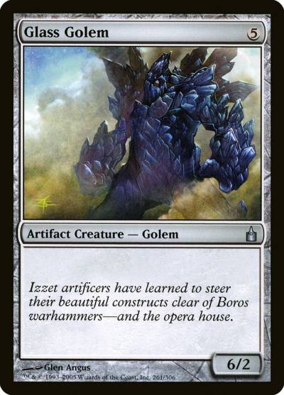 Glass Golem 261 Ravnica: City of Guilds Magic card