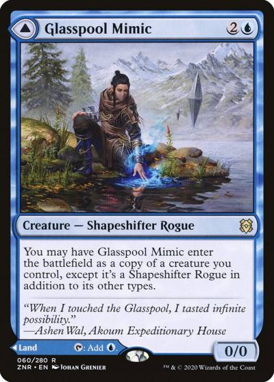 Glasspool Mimic // Glasspool Shore ZNR-60 Zendikar Rising Magic card