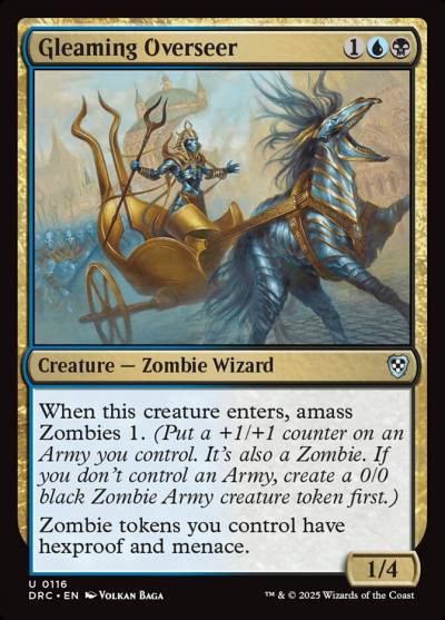 Gleaming Overseer DRC-116 Aetherdrift Commander Magic card