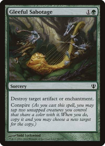 Gleeful Sabotage ARC-58 Archenemy Magic card