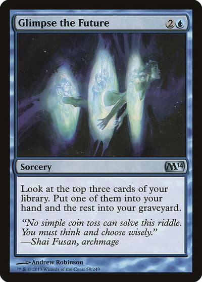 Glimpse the Future M14-58 Magic 2014 Magic card