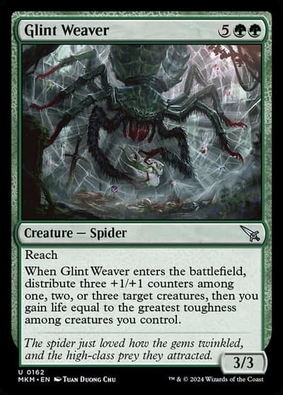 Glint Weaver 162 Murders at Karlov Manor Magic card