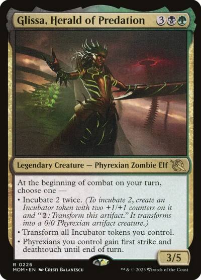 Glissa, Herald of Predation MOM-226 March of the Machine Magic card