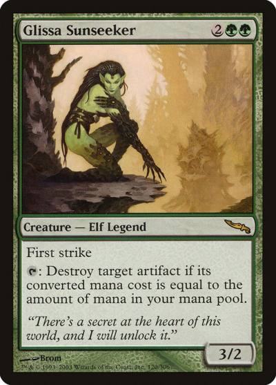 Glissa Sunseeker MRD-120 Mirrodin Magic card