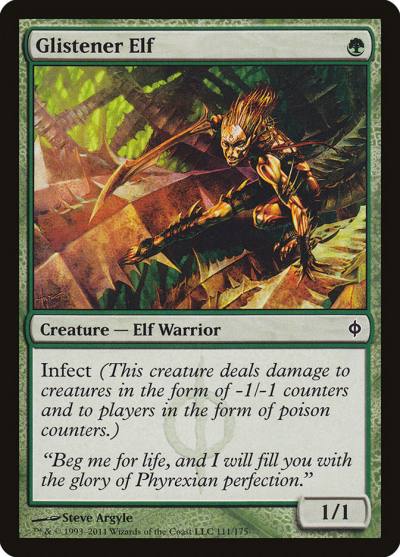 Glistener Elf NPH-111 New Phyrexia Magic card