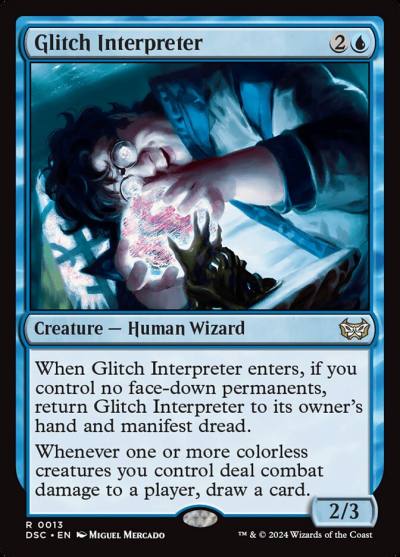 Glitch Interpreter DSC-13 Duskmourn: House of Horror Commander Magic card