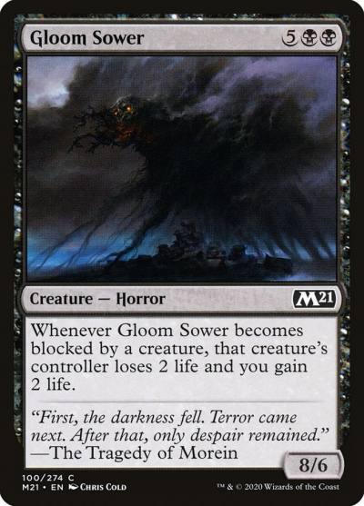 Gloom Sower M21-100 Core Set 2021 Magic card