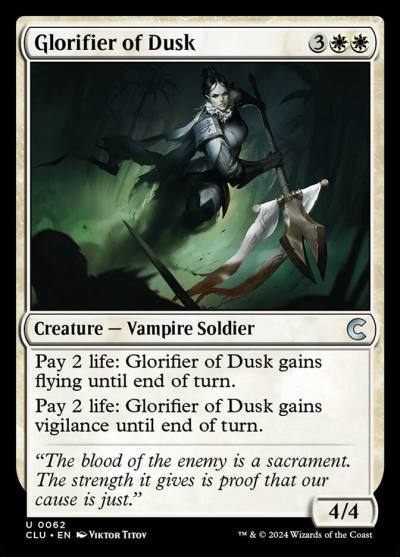 Glorifier of Dusk CLU-62 Ravnica: Clue Edition Magic card