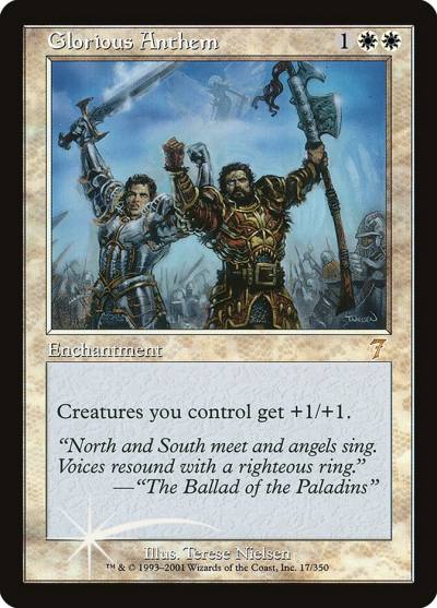Glorious Anthem 7ED-17STAR Seventh Edition Magic card