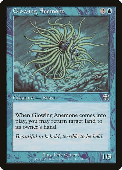 Glowing Anemone 81 Mercadian Masques Magic card