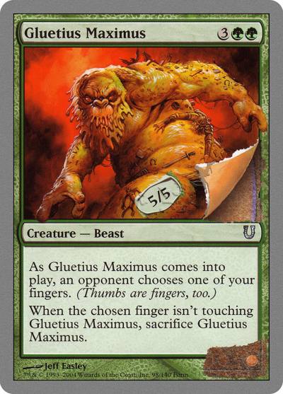 Gluetius Maximus UNH-98 Unhinged Magic card