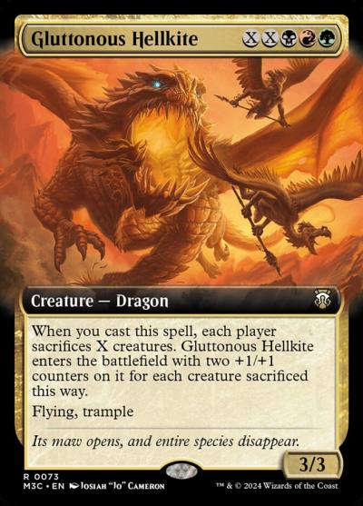Gluttonous Hellkite M3C-73 Modern Horizons 3 Commander Magic card