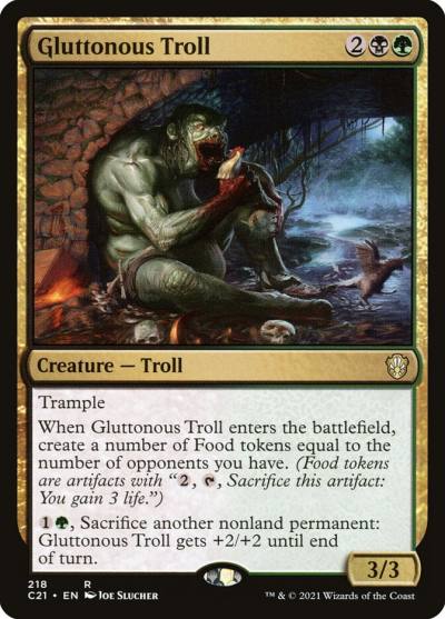 Gluttonous Troll C21-218 Commander 2021 Magic card