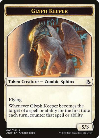 Glyph Keeper TAKH-5 Amonkhet Tokens Magic card