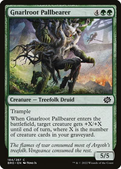 Gnarlroot Pallbearer 184 The Brothers' War Magic card