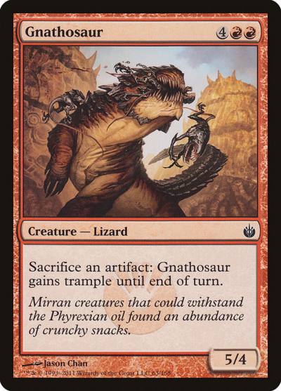 Gnathosaur 63 Mirrodin Besieged Magic card
