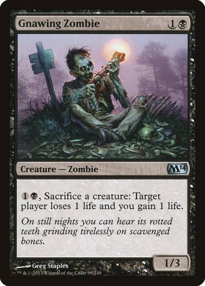 Gnawing Zombie M14-99 Magic 2014 Magic card