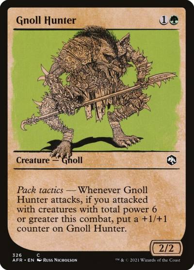 Gnoll Hunter AFR-326 Adventures in the Forgotten Realms Magic card