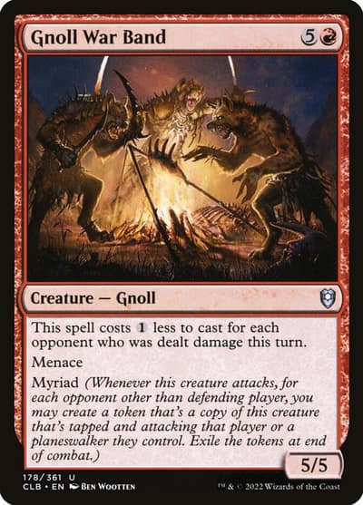 Gnoll War Band CLB-178 Commander Legends: Battle for Baldur's Gate Magic card