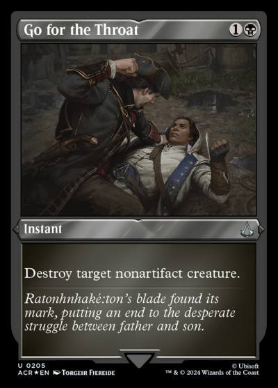 Go for the Throat ACR-205 Assassin's Creed Magic card