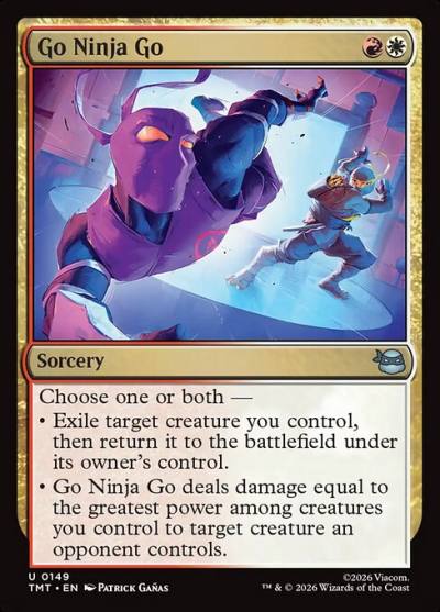 Go Ninja Go TMT-149 Teenage Mutant Ninja Turtles Magic card