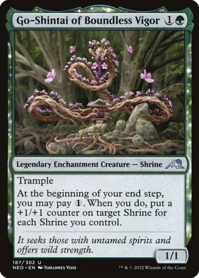 Go-Shintai of Boundless Vigor NEO-187 Kamigawa: Neon Dynasty Magic card