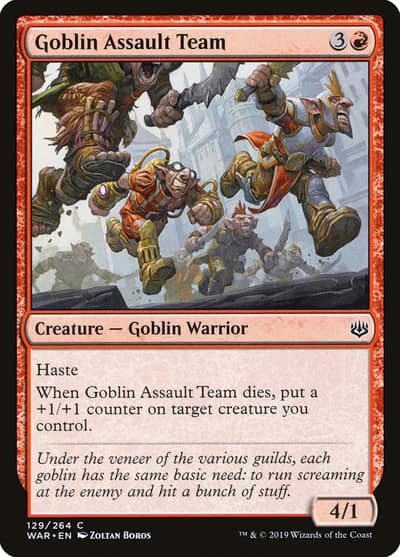 Goblin Assault Team 129 War of the Spark Magic card