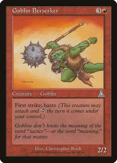 Goblin Berserker 82 Urza's Destiny Magic card