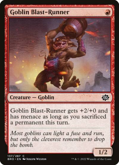 Goblin Blast-Runner BRO-137 The Brothers' War Magic card
