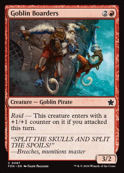 Goblin Boarders 87 Foundations Magic card