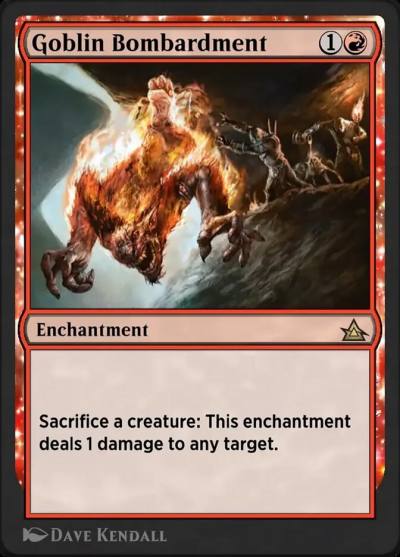 Goblin Bombardment OMB-23 Through the Omenpaths Bonus Sheet Magic card
