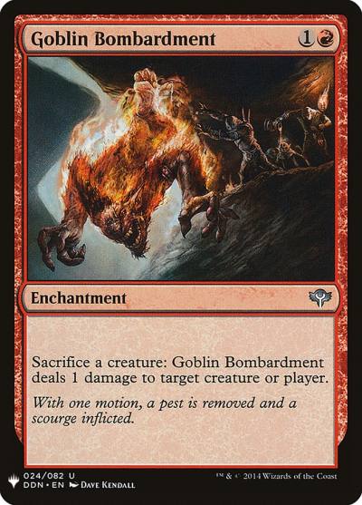 Goblin Bombardment PLST-DDN-24 The List Magic card