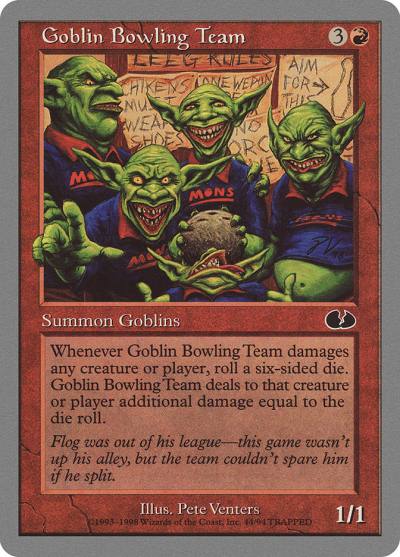 Goblin Bowling Team 44 Unglued Magic card