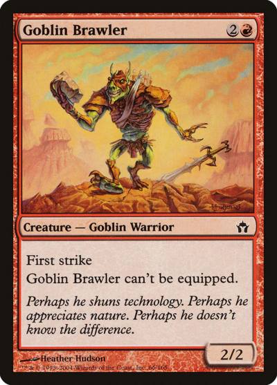 Goblin Brawler 66 Fifth Dawn Magic card