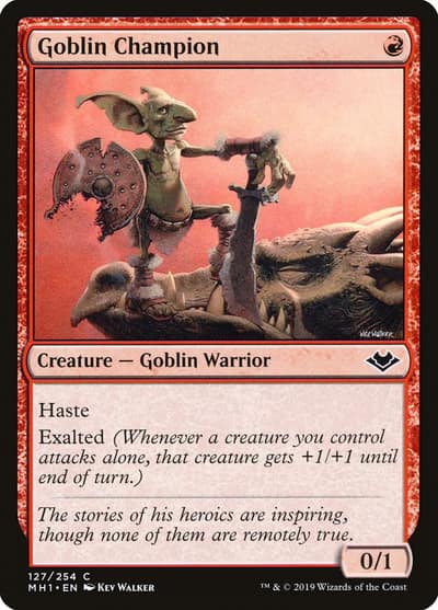 Goblin Champion 127 Modern Horizons Magic card