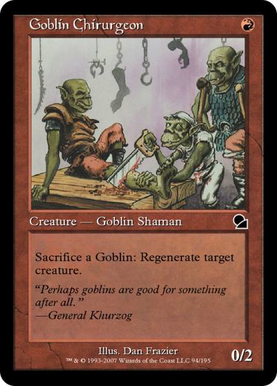 Goblin Chirurgeon ME1-94 Masters Edition Magic card