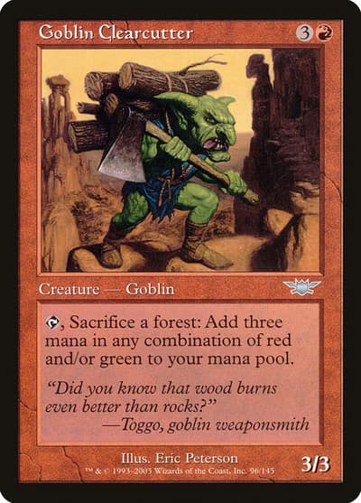 Goblin Clearcutter 96 Legions Magic card