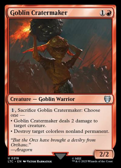 Goblin Cratermaker LTC-218 Tales of Middle-earth Commander Magic card