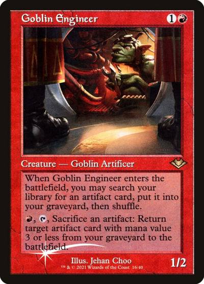Goblin Engineer H1R-16 Modern Horizons 1 Timeshifts Magic card